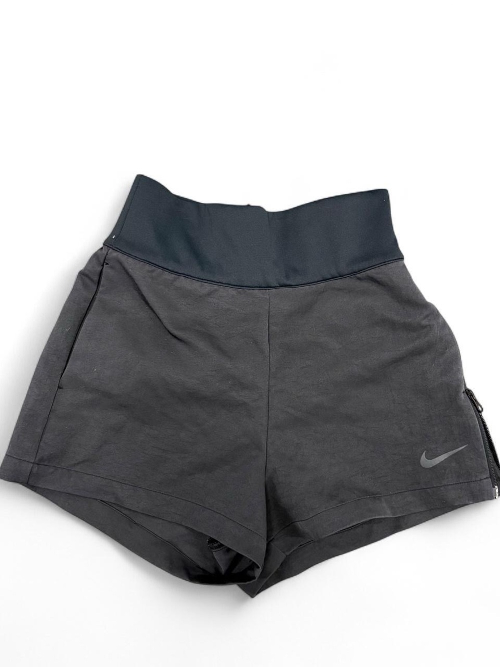 Nike Women's Dark Gray High-Rise Athletic Shorts